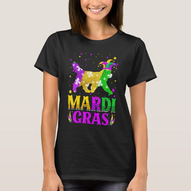 Camiseta Mardi Gras Newfoundland Dog Lover Carnival Jester_ (Anverso)