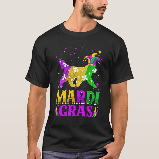 Camiseta Mardi Gras Newfoundland Dog Lover Carnival Jester_ (Anverso)