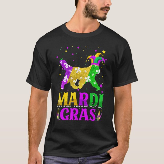 Camiseta Mardi Gras Newfoundland Dog Lover Carnival Jester_ (Anverso)