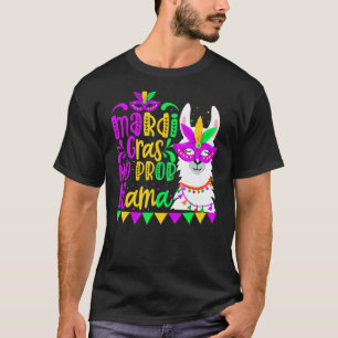 Camiseta Mardi Gras No Prob Llama Alpaca Funny Carnival Cos
