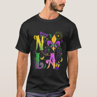 Camiseta Mardi Gras NOLA Nueva Orleans Mardi Gras Gracioso 