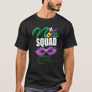 Camiseta Mardi Gras Nola Squad Group New Orleans Louisiana