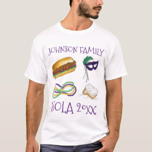 Camiseta Mardi Gras NOLA Viaje de vacaciones para familias 