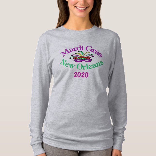 Camiseta Mardi Gras Nueva Orleans 2020 (Anverso)