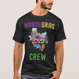 Camiseta Mardi Gras Nueva Orleans enmascara familia de cita