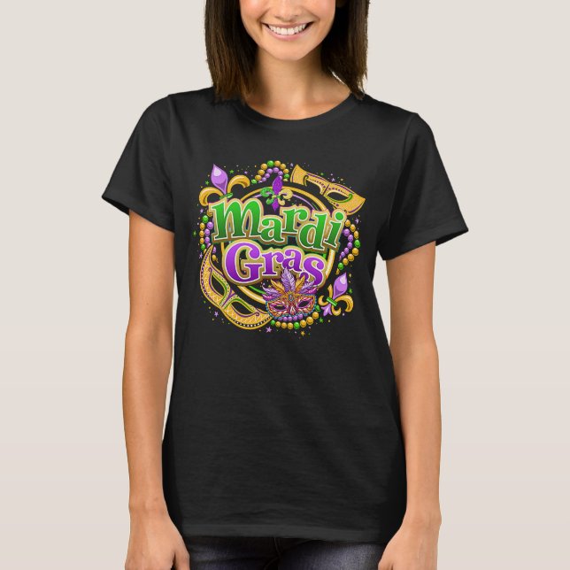 Camiseta Mardi Gras Para Mujeres Carnaval 2023 (Anverso)