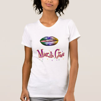 Camiseta Mardi Gras para mujeres con labios
