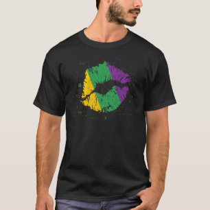Camiseta Mardi Gras Para Mujeres Disfraces De Besos De La R
