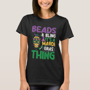Camiseta Mardi Gras Parade Beadery Design para un roble de 
