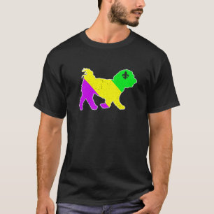 Camiseta Mardi Gras Perro maltés Divertido Perro Cachorro P