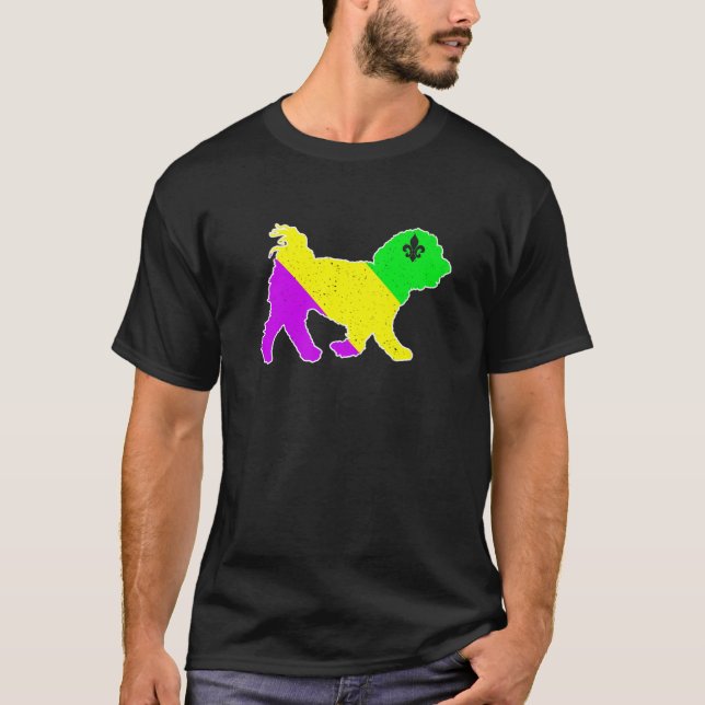 Camiseta Mardi Gras Perro maltés Divertido Perro Cachorro P (Anverso)