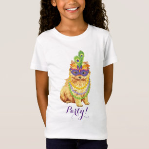 Camiseta Mardi Gras Pomeranian