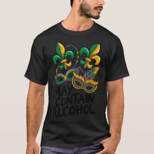 Camiseta Mardi Gras Puede Contener Divertido