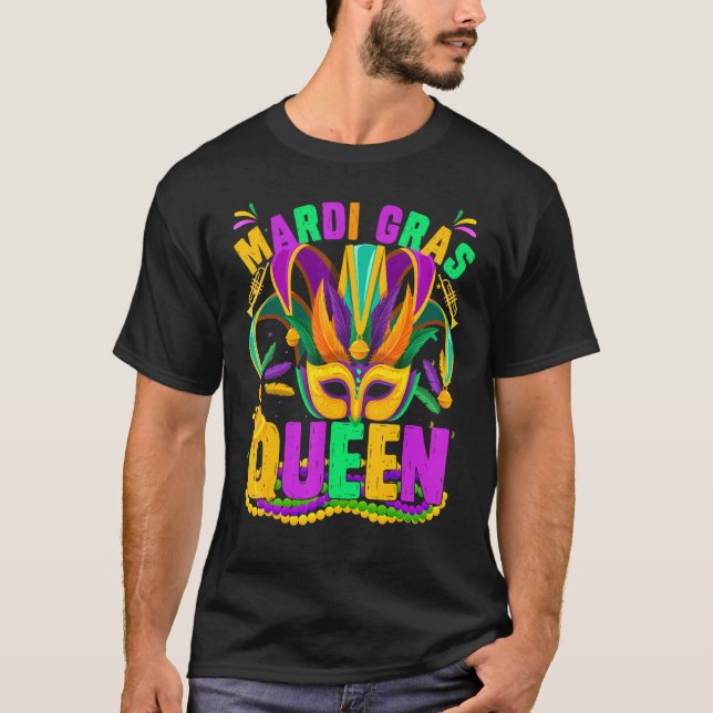 Camiseta Mardi Gras Queen Carnaval de Nueva Orleans 2022 Ma (Anverso)