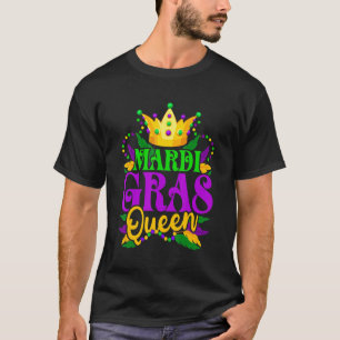 Camiseta Mardi Gras Queen Carnivals Festival Fiesta Women C