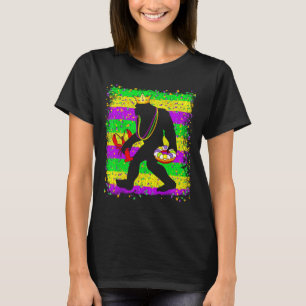 Camiseta Márdi Gras Sasquatch Hombres Divertidos Niños Carn