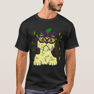 Camiseta Mardi Gras Shih Tzu Carnival Fiesta Dueño de perro