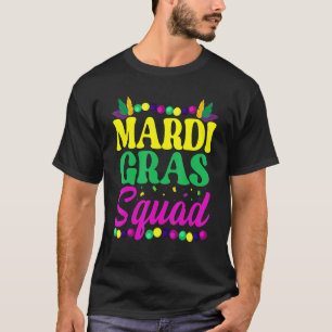 Camiseta Mardi Gras Squad Funny Mask Festival