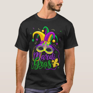 Camiseta Mardi Gras Tee Para Mujeres Niños Masajes Masajes