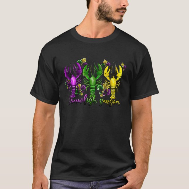 Camiseta Mardi Gras Temporada de Langostas Grasas Martes Nu (Anverso)