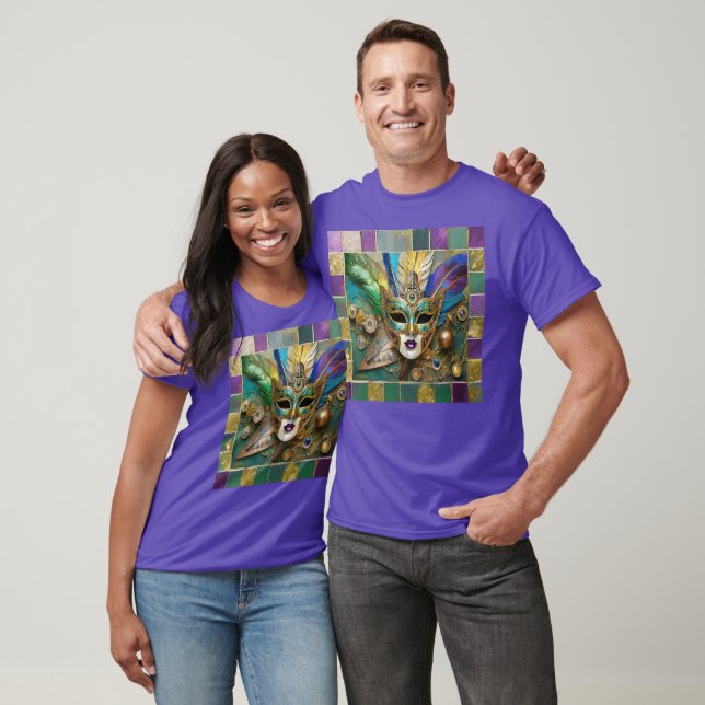 Camiseta Mardi Gras Tercer Ojo Máscara De Pescado De Cerámi (Unisexo)