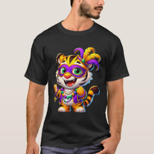 Camiseta Mardi Gras Tigre disfraz animal Fiesta de Nueva Or