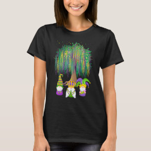 Camiseta Mardi Gras Tree Beads Gnome New Orleans Festival W