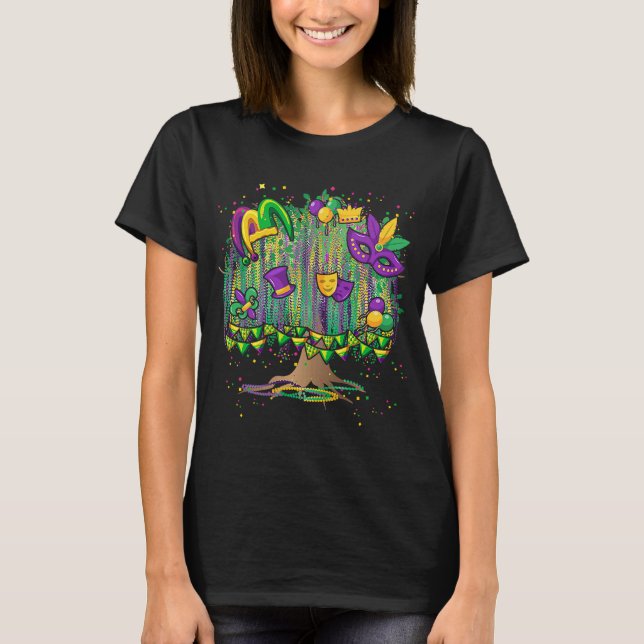 Camiseta Mardi Gras Tree Beads New Orleans 2023 (Anverso)