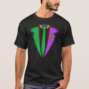 Camiseta Mardi Gras Tuxedo Suit Gentlemen Carnaval Hombres 
