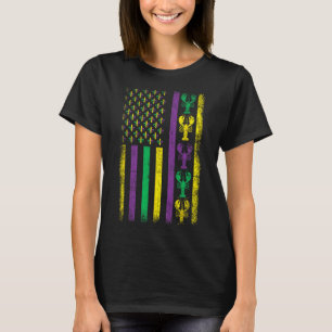 Camiseta Mardi Gras Usa Bandera Estadounidense Ropa Mardi