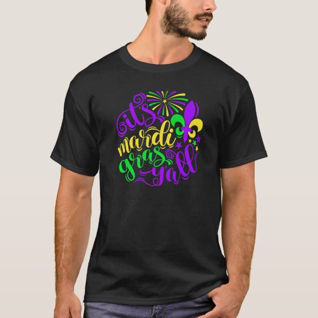 Camiseta Mardi Gras Vestir Su Mardi Gras Y Todo Nueva Orleñ (Anverso)