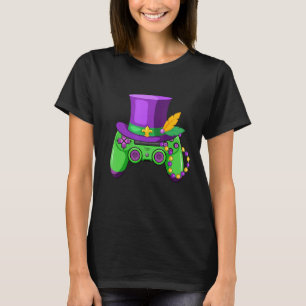 Camiseta Mardi Gras Video Game Controller Jester Gorra Appa
