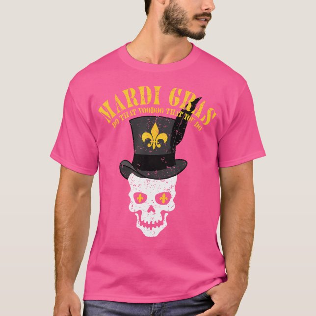 Camiseta Mardi Gras Voodoo Brujero (Anverso)