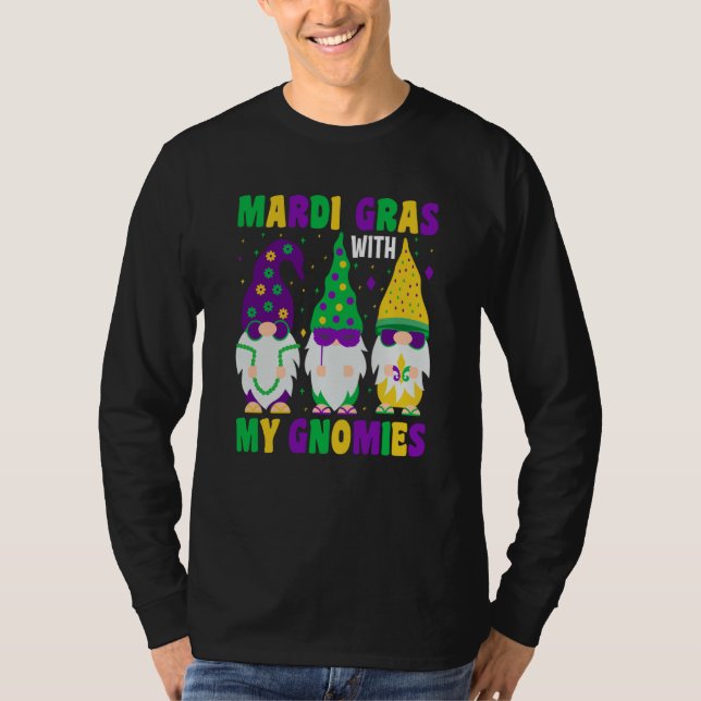 Camiseta Mardi Gras With my Gnomies celebrations parade par (Anverso)