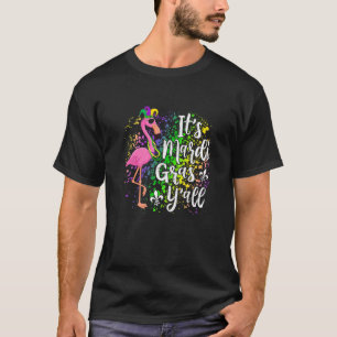 Camiseta Mardi Gras Yall Flamingo Funny Carnival Mardi