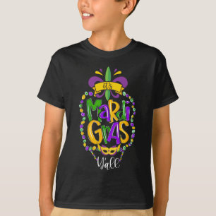 Camiseta Mardi Gras Yall Funny Mardi Gras Fiesta Mask Co