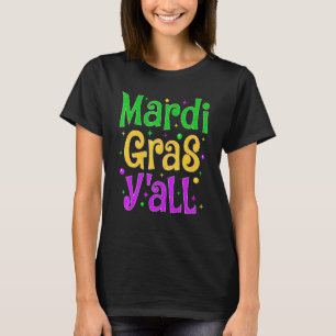 Camiseta Mardi Gras Y'all Funny Vintage New Orleans Fiesta
