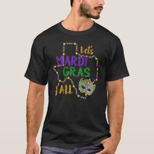 Camiseta Mardi Gras Y'all Galveston Divertido cuentas y más