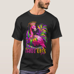 Camiseta Mardi Gras Yall Mardi Gras Fiesta Flamingo