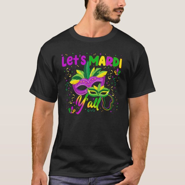 Camiseta Mardi Gras Y'all NOLA New Orleans Louisiana Carniv (Anverso)