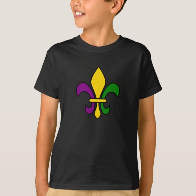 Camiseta Mardi grass fleur-de-lys (Anverso)