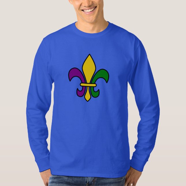 Camiseta Mardi grass fleur-de-lys (Anverso)
