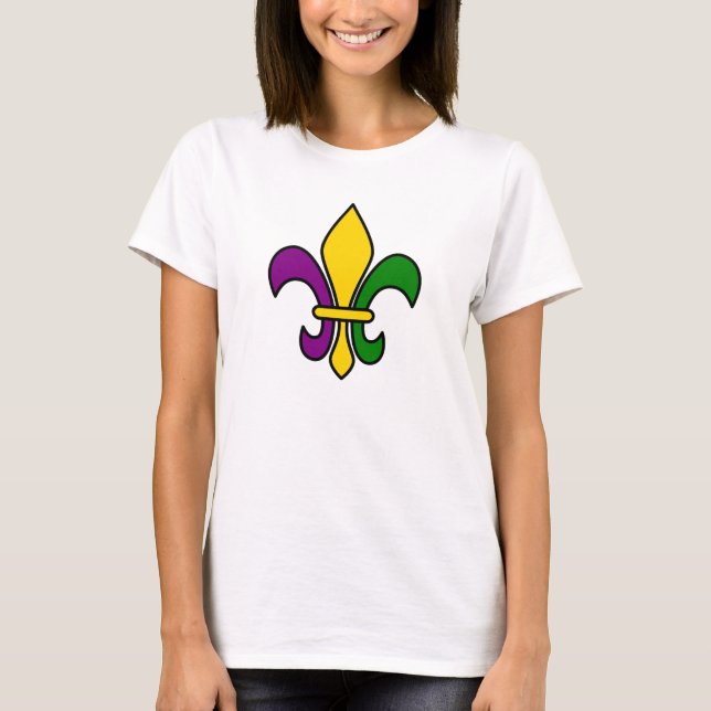 Camiseta Mardi grass fleur-de-lys (Anverso)