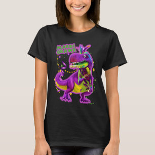 Camiseta Mardi Grawr Rawrsome Rex Dinosaur Niño Niños Mar