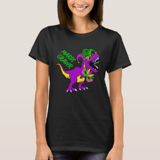 Camiseta Mardi Grawr Rex Dino Toddler Kids Mardi Gras Boys