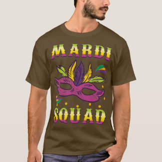 Camiseta Mardi Squad Mask Masquerade cuentas Gras Mardi