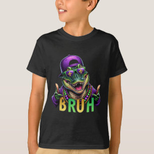 Camiseta Mardigator Alligator Bruh Mardi Gras Costume a los