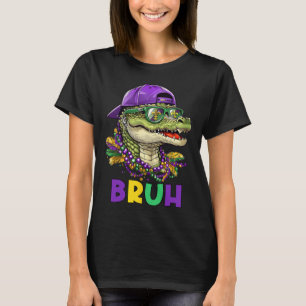 Camiseta Mardigator Alligator Bruh Mardi Gras Costume a los
