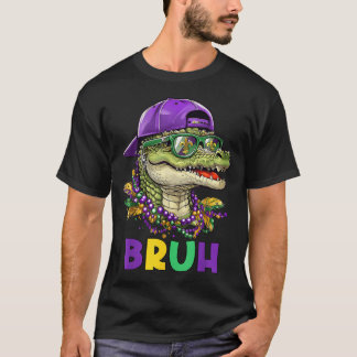 Camiseta Mardigator Alligator Bruh Mardi Gras Costume a los