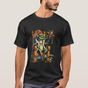 Camiseta Mardigator Cocodrilo Divertido Mardi Gras Lagarto